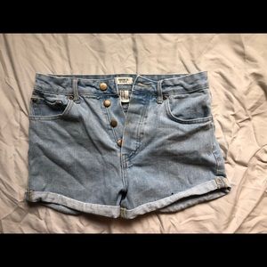 Denim shorts